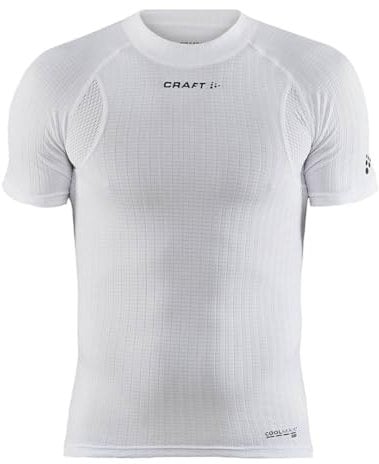 Craft Active Extreme X CN SS M Baselayer Herren XL, Weiß, Activewear für Herren Kurzarm, Waffelstrick-Design, Temperaturmanagement, für kalte Temperaturen, recyceltes Polyester