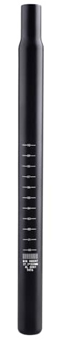 Azarxis Fahrrad Sattelstütze aus Aluminium, Leichtgewichtige Sattelstange für MTB & Rennrad (A - Schwarz, 30,8 x 350 mm)