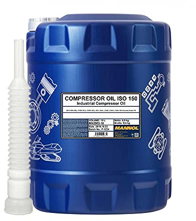 10 Liter, MANNOL 2903 Compressor Oil ISO 150 Kompressorenöl + Schlauch (3,90€/L)