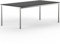VERSEE SYSTEM8X Höhenverstellbarer Schreibtisch 200 x 100 cm in Schwarz - Für Büro/Home-Office im Metall Chrom Design