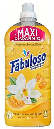 Fabuloso Ammorbidente Concentrato, Morbidezza Straordinaria, Vaniglia e Mandarino, 1,900 Lt