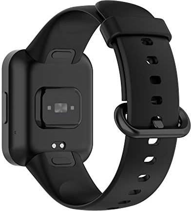 Vanrain Armband für Xiaomi MI Watch Lite/Watch Lite 2 / Redmi Watch/Watch 2 / Watch 2 lite/Horloge 2 Smartwatch, Weiche Silikon Armbänder Sport Ersatz Uhrenarmband Herren Damen, Schwarz