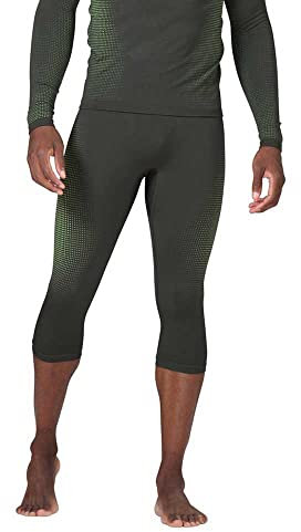 Odlo Herren Performance WARM ECO Funktionsunterwäsche 3/4 Hose, odlo Graphite Grey - Lounge Lizard