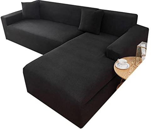 ZZDZW L-Förmige Sofabezug Sofahusse L U Form Rechts Links Couchbezug Grau Sofabezüge Für 1 2 3 4 Sitzer Elastische Couch Bezug Beige Sofa Überzug Ecksofa Sofa Hussen Abdeckung