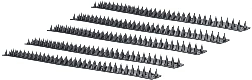 KOTARBAU® Kunststoff Vogelabwehr für Fensterbank Balkon und Fenster 5er Set 50x4,5 cm Grau