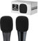 Geekria Creators - Parabrezza in schiuma compatibile con microfono Sennheiser E 935, E 945, E 835, E 845-S, protezione antivento per microfono, filtro in spugna (nero, confezione da 2)