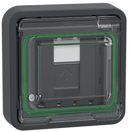 Schneider Electric - Mureva Styl - Prise RJ45 cat 6A blindé STP FTP - composable - IP55 IK07 - gris - MUR35038