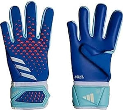Adidas Unisex Goalkeeper Gloves (W/O Fingersave) Pred Gl LGE, Bright Royal/Bliss Blue/White, IA0880, 10-