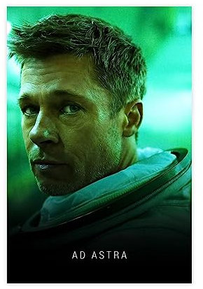 KOURT Filmposter Ad Astra Leinwand-Poster, Wandkunst, Dekoration, Bild, Gemälde für Wohnzimmer, Schlafzimmer, Dekoration, Rahmen: 60 x 90 cm