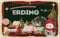 vianmo Blechschild 18x12 cm Weihnachten Erding Metall Schild Wandschild