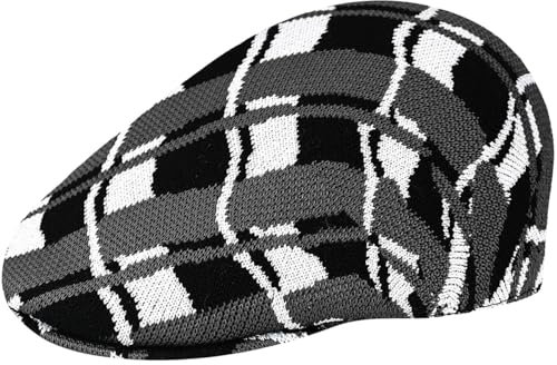 Kangol Unisex Gewölbter Pane 507 Baskenmütze, Schwarz/Weiß, 60