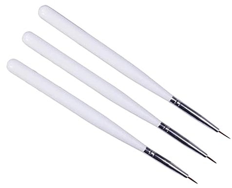 FOMIYES 3 Piezas Kit De Pintura De Uñas Ferramentas Kit De Manicura De Uñas Herramienta De Cepillo De Pulido Pluma De Pintura Punteada Pluma Tallada Dibujar Flores