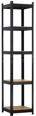 THINIA HOME Estantería Modular con 5 Baldas Ajustables 180x40x40cm 175Kg