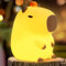 FAMIDUO Capybara-Nachtlicht, süße weiche LED-Nachtlampe mit Tiermotiv, Dimmbares Kinderzimmer-Nachtlicht, wiederaufladbare Touch-Nachttischlampe, Wohnheim-Dekor, Baby-Geschenk für Jungen und Mädchen