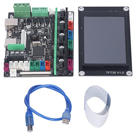 TFT35 Touch-Display-Bildschirm, 3D-Drucker-Motherboard-Kit, 3D-Drucker-Controller-Board-Steuerung, Mainboard-Modul mit USB-Kabel, 12–24 V