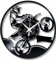 Instant Karma Clocks | Wanduhr Motocross Sprung Design | Sportliche Wanddeko für Motorradfans & Offroad-Enthusiasten