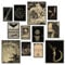 KINYEYE 12 Stück Gothic Moody Schlafzimmer Eklektische Poster, Dark Academia Wandposter für Wohnheim-Dekoration, Grunge Room Decor | ungerahmt