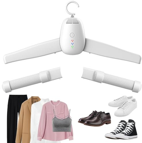 Secadora de ropa colgante - Percha eléctrica para secadora de ropa | Secadora de Ropa Percha de Ropa portátil Desmontable de Secado rápido para Viajes, Viajes, Apartamento