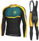 INBIKE Fahrradbekleidung Herren Winter Langarm Radsport Anzüge Bekleidung Trikot Radtrikot Lange Radlerhose Fahrradhose gepolstert für Rennrad Moutainbike Fahrrad M