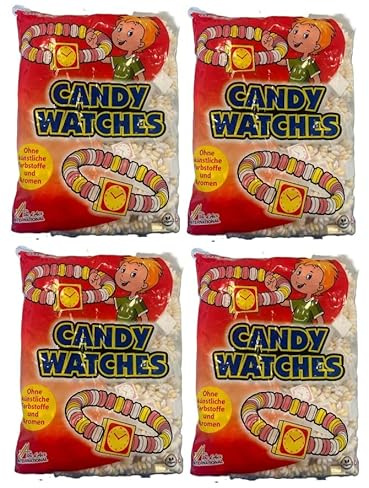 4 Tüten Tri d'Aix Süße Uhren a 1,45 Kg (100 Ketten a 14,5g) + Space Keks gratis a 45 g von Onlineshop Bormann