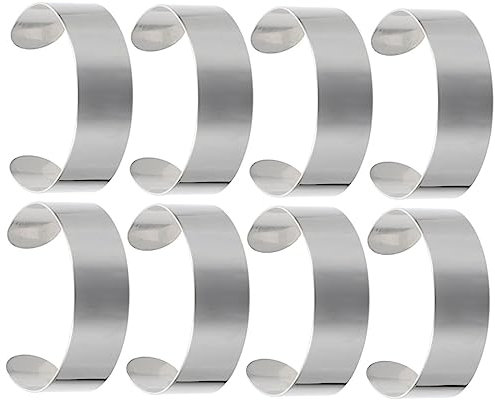 VILLCASE Armband Rohlinge Aus Edelstahl Offene 304 Edelstahl Armreifen Für DIY Schmuckherstellung Ideale Basis Für Individuelle Designs Und Inlays 20mm Breite