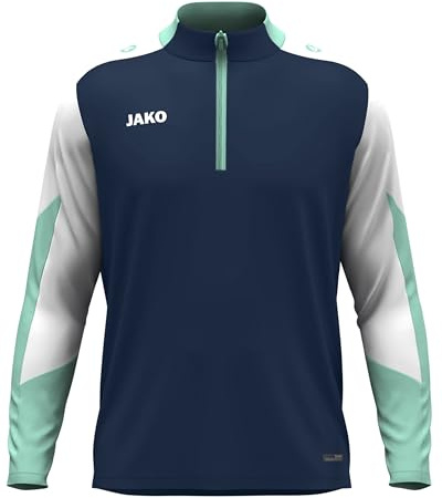 JAKO Unisex Ziptop Dynamic, Marine/weiß/Minze, L