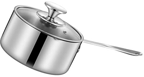 NAMOARLY Cazo Inoxidable Olla Para Leche Vaporera De Leche Para Estufa Olla Profunda Multifunción