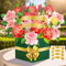 Hierein 3D Pop Up Rose Karte, Blumenstrauß Pop Up Geburtstagskarte, Blumenkarte für Geburtstag, Jahrestag, Danke, Gute Besserung, Geburtstagskarte Frau für Mutter, Ehefrau, Freundin