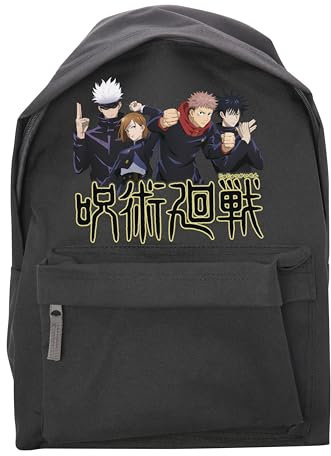 ABYSTYLE - Jujutsu Kaisen Rucksack Gruppe, Schwarz , Dimensions : 42 x 31 x 21 cm