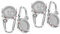 TOYANDONA 1 Satz Edelstahl Haken Clip On Uhr Mini Karabiner Uhr Kletteruhr Rucksack Uhr Digitale Karabiner Uhr Multifunktions Uhr Armbandmaterial Edelstahl Rot 2 Stück