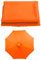 SMELEDFCFK Toile De Remplacement Pour Parasol 6 Baleines/8 Baleines Auvent De Parasol 200/230/250/270/300/350cm Toile De Parasol Rond Housse De Parasol De Table De March Protection UV(Orange,2.5m/8.2f