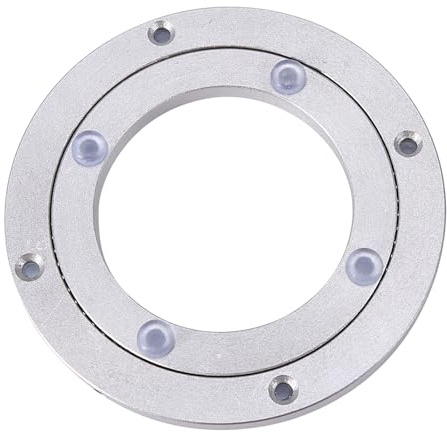 Aluminiumlegierung Turntable Lagerung Hochleistungs -Schwenkplatte Lazy Susan Rotierendes Lager für Kuchendekorationen TV -Monitor -Ständer mit Glatten Oberfläche Easy Setup (4 Zoll*H8.5mm)