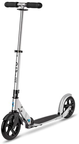 Micro Scooters | Micro Classic Scooter | 8+ Years | Perfect for Adults & Kids | Big Wheels | Foldable | Handlebar Adjustable | Matt Silver