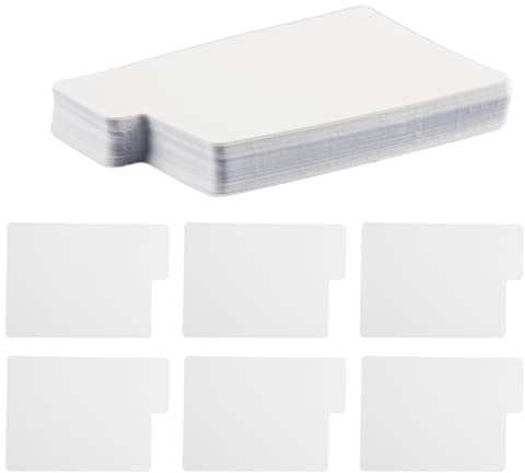 Wellrun 100PCS Plastic Trading Card Dividers,White Card Separators for Organizing Trading Cards,Collectors(10.5x7.2cm)