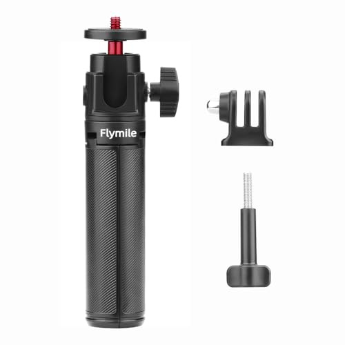ZYJOZMD For Flymile Selfie Stick Tripod for DJI for Pocket 3 Tabletop with 360° Ball Head & Cold Shoe White Adjustable Rods(Green)