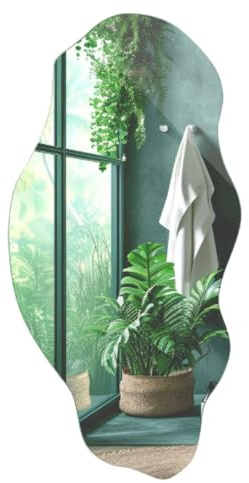 TMK ArtDeko Spiegel - Modern Wandspiegel Groß ohne Rahmen - Spiegel Wand für Badezimmer, Flur & Wohnzimmer – kratzfestes Glas mit klarer Spiegeloberfläche – stilvolle Wand Deko