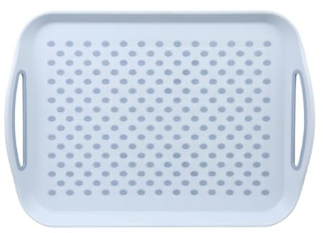 KESPER | Serviertablett rutschfest, PP, 41,5 x 28,5 cm, Hellblau | 77302