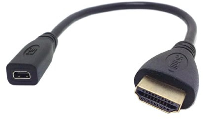 CY Câble adaptateur prise femelle micro HDMI Type D vers HDMI mâle pour tablette et téléphone portable
