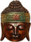 Wogeka Schöne 20 cm Buddha Holz Wandmaske Budda Maske 57