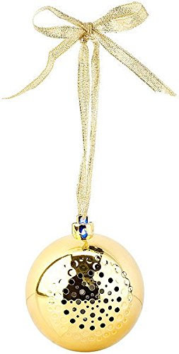 Callstel Christbaumkugel-Lautsprecher mit Bluetooth, goldfarben: Dekoration, Metall, Weihnachten, Hängend
