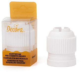 Decora 0263666 Adaptateur pour Douilles 3D en Blister, Plastique, Blanc, 5 x 3,5 x 3,5 cm