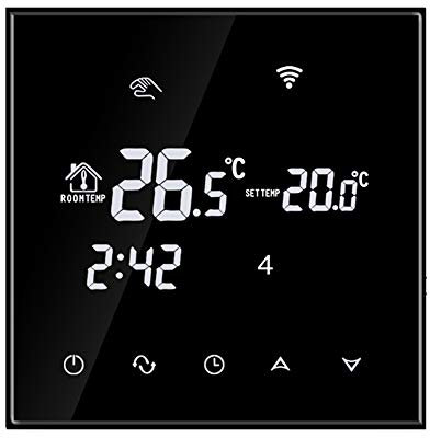 Beok TGT70Wifi-Ep Thermostat Wifi Thermostat Pour Chauffage Au Sol Electrique Controleur De Temperature Ambiance Programmable Filaire Via Smartphone