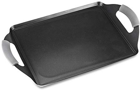 MAGEFESA Prisma - Plancha Teppanyaki 41x27cm Negra, Acero Inoxidable 18/10, Libre de PFOA/PFTE, Fácil Limpieza, Para Todo Tipo de Cocinas, Inducción