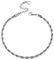 Bandmax Chaîne de Cheville Femme Acier Inoxydable de 22+5cm, Gourmette de Pied en Maille Corde 3mm de Large