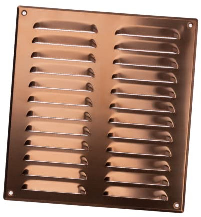 260x280mm Griglia di Ventilazione con Zanzariera - Griglie D'Aerazione in Metallo - Rame