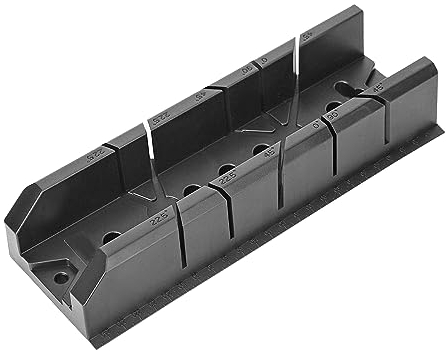 Caja De Ingletes De Plástico Para Carpintería, Ingletadora Manual Con Sierra, Caja De Ingletes Para Carpintería Caja De Ingletes De Metal De 0/22,5/45/90 Grados, Herramienta De Corte Oblicuo De Madera