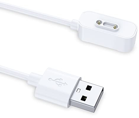 TiMOVO USB Ladekabel, 1 Stück Smartwatch Ladegerät Kompatibel mit Xplora X5 Play/X5 Magnetisches Ladekabel 100cm Ersatz Ladegerät Kabel USB Kabel für Smart Watch Xplora X5 / X4, Weiß1