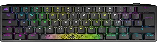 Corsair K70 Pro Mini Wireless RGB 60% Mechanische Gaming-Tastatur - Cherry MX Red Schalter - Keycaps PBT - Kompatibel mit iCUE - PC, Mac, PS5, PS4, Xbox - QWERTY IT - Schwarz