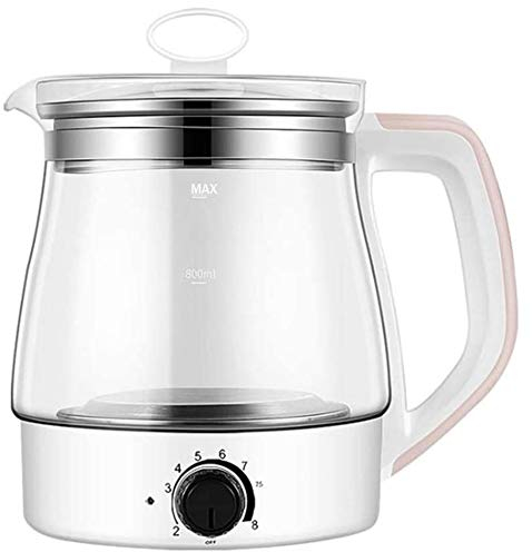 FairUo Kettles, Multifunctional Glass Kettles for Boiling Water Integrated Cooking Pot with Automatic Shutdown and Anti Dry Protection Function Suitable/Pink