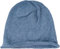 styleBREAKER Unisex Oversize Strick Beanie Mütze mit Rollrand, Warme Winter Strickmütze Einfarbig, Loose fit 04024207, Farbe:Jeansblau